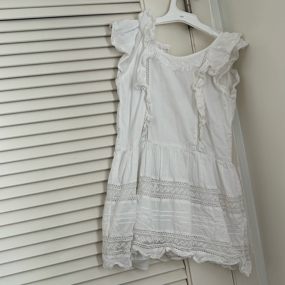 LoveShackFancy dress - girls white size 5-6 year old